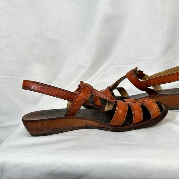 Yves Saint Laurent Leather Slingback Woven Vintage Sandals EU 37 US 6.5 - Picture 7 of 16